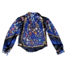 Margaux Avila - Camicia a Maniche - Blu - Camicia - Made in Italy - Luxury Exclusive Collection