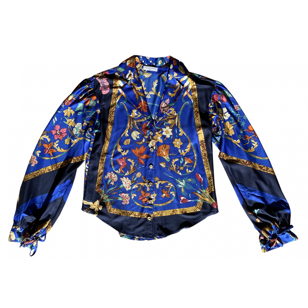 Margaux Avila - Sleeve Shirt - Blue - Shirt - Made in Italy - Luxury ...