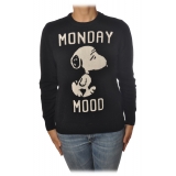 MC2 Saint Barth - Maglione Snoopy Monday Mood - Nero - Luxury Exclusive Collection