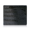 Ammoment - Caiman in Degrade Coal New Age - Leather Bifold Wallet with Center Flap