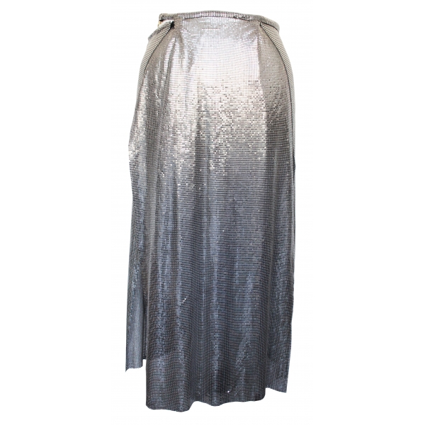Margaux Avila - Birkin Skirt - Silver - Skirt - Made in Italy - Luxury ...