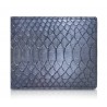 Ammoment - Python in Calcite Grey - Leather Bifold Wallet with Center Flap