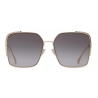Fendi - Fendi O’Lock - Occhiali da Sole Quadrata - Oro Grigio - Occhiali da Sole - Fendi Eyewear