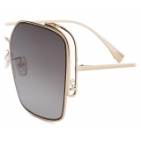 Fendi - Fendi O’Lock - Square Sunglasses - Gold Grey - Sunglasses - Fendi Eyewear