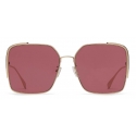 Fendi - Fendi O’Lock - Square Sunglasses - Gold Purple - Sunglasses - Fendi Eyewear