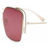 Fendi - Fendi O’Lock - Square Sunglasses - Gold Purple - Sunglasses - Fendi Eyewear