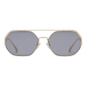 Fendi - Fendi O’Lock - Hexagonal Sunglasses - Gold Grey - Sunglasses - Fendi Eyewear