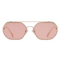 Fendi - Fendi O’Lock - Hexagonal Sunglasses - Gold Purple - Sunglasses - Fendi Eyewear
