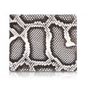 Ammoment - Python in Roccia - Leather Bifold Wallet with Center Flap