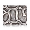Ammoment - Python in Roccia - Leather Bifold Wallet with Center Flap