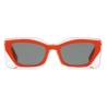 Fendi - Fendi Feel - Occhiali da Sole Rettangolari - Rosso Verde - Occhiali da Sole - Fendi Eyewear