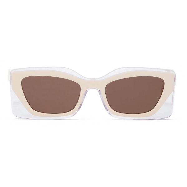 Fendi - Fendi Feel - Rectangular Sunglasses - White Marrone - Sunglasses - Fendi Eyewear