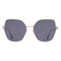 Fendi - Fendi Baguette - Cat Eye Sunglasses - Gold Blue - Sunglasses - Fendi Eyewear