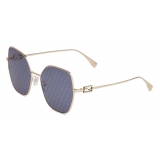 Fendi - Fendi Baguette - Cat Eye Sunglasses - Gold Blue - Sunglasses - Fendi Eyewear