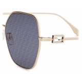 Fendi - Fendi Baguette - Occhiali da Sole Cat Eye - Oro Blu - Occhiali da Sole - Fendi Eyewear
