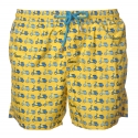 MC2 Saint Barth - Boxer Swimsuit in Vespa Pattern - Yellow - Luxury Exclusive Collection