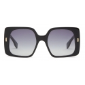 Fendi - Fendi First - Occhiali da Sole Quadrati - Nero Blu Sfumate - Occhiali da Sole - Fendi Eyewear