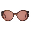 Fendi - Fendi First - Square Sunglasses - Havana Tortoise Red - Sunglasses - Fendi Eyewear