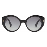 Fendi - Fendi First - Round Sunglasses - Black Gradient Gray - Sunglasses - Fendi Eyewear