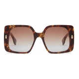 Fendi - Fendi First - Square Sunglasses - Tortoise Havana Brown - Sunglasses - Fendi Eyewear