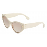 Fendi - Fendi First - Cat Eye Sunglasses - White Brown - Sunglasses - Fendi Eyewear