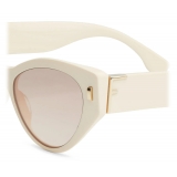 Fendi - Fendi First - Cat Eye Sunglasses - White Brown - Sunglasses - Fendi Eyewear