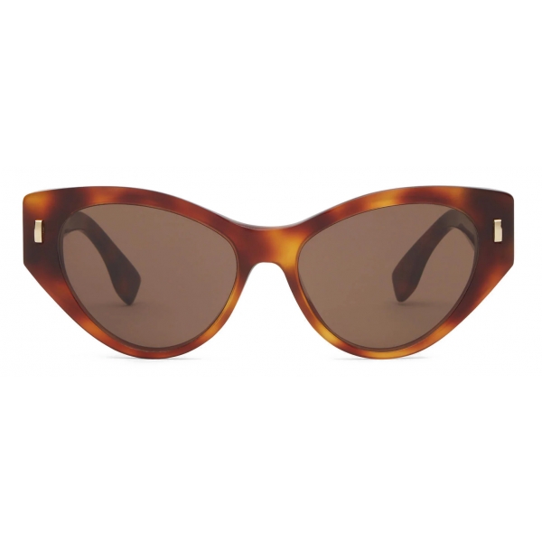 Fendi - Fendi First - Occhiali da Sole Cat Eye - Tartaruga Havana Marrone - Occhiali da Sole - Fendi Eyewear