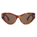 Fendi - Fendi First - Cat Eye Sunglasses - Tortoise Havana Brown - Sunglasses - Fendi Eyewear