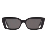 Fendi - Fendi Way - Occhiali da Sole Rettangolare - Nero Grigio Scuro - Occhiali da Sole - Fendi Eyewear