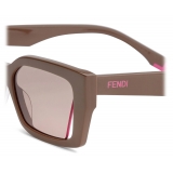 Fendi - Fendi Way - Rectangular Sunglasses - Brown - Sunglasses - Fendi Eyewear