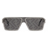 Fendi - Fendi Fragment - Square Sunglasses - Silver Gray - Sunglasses - Fendi Eyewear