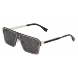 Fendi - Fendi Fragment - Square Sunglasses - Silver Gray - Sunglasses - Fendi Eyewear
