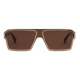 Fendi - Fendi Fragment - Square Sunglasses - Gold Brown - Sunglasses - Fendi Eyewear