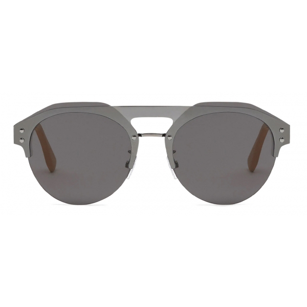 Fendi - Fendi Technicolor - Pilot Sunglasses - Ruthenium Yellow Gray - Sunglasses - Fendi Eyewear