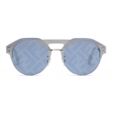 Fendi - Fendi Technicolor - Occhiali da Sole Pilota - Argento Blu - Occhiali da Sole - Fendi Eyewear