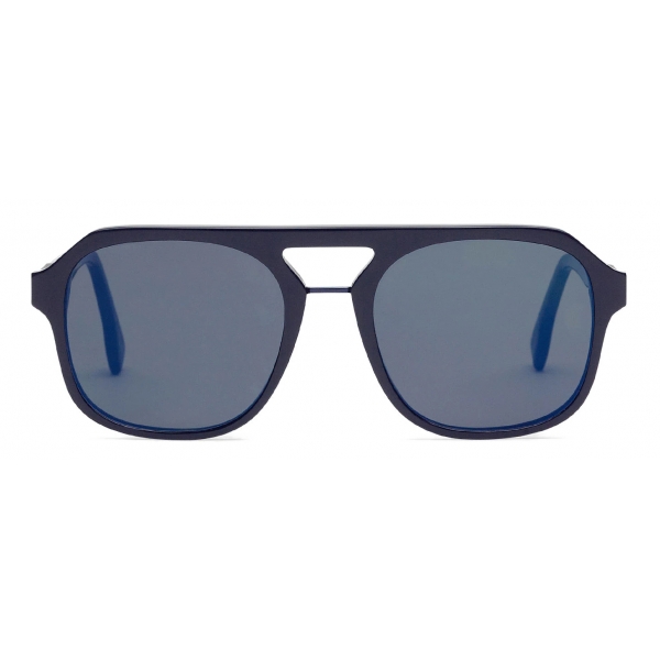 Fendi - Fendi Diagonal - Occhiali da Sole Squadrata - Blu - Occhiali da Sole - Fendi Eyewear