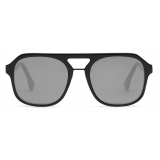 Fendi - Fendi Diagonal - Occhiali da Sole Squadrata - Nero Grigio - Occhiali da Sole - Fendi Eyewear