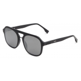 Fendi - Fendi Diagonal - Occhiali da Sole Squadrata - Nero Grigio - Occhiali da Sole - Fendi Eyewear