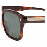 Fendi - Fendi - Occhiali da Sole Squadrata - Marrone Blu - Occhiali da Sole - Fendi Eyewear