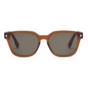 Fendi - Fendi - Occhiali da Sole Squadrata - Marrone - Occhiali da Sole - Fendi Eyewear