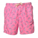 MC2 Saint Barth - Boxer Swimsuit in Cashmere Pattern - Fuxia - Luxury Exclusive Collection