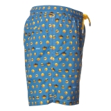 MC2 Saint Barth - Boxer Swimsuit in Emoji Pattern - Light Blue - Luxury Exclusive Collection