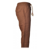 MC2 Saint Barth - Sporty Trouser with Elastic Waist - Brown - Luxury Exclusive Collection