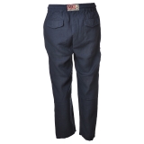 MC2 Saint Barth - Pantalone Jogging in Lino - Blu - Luxury Exclusive Collection