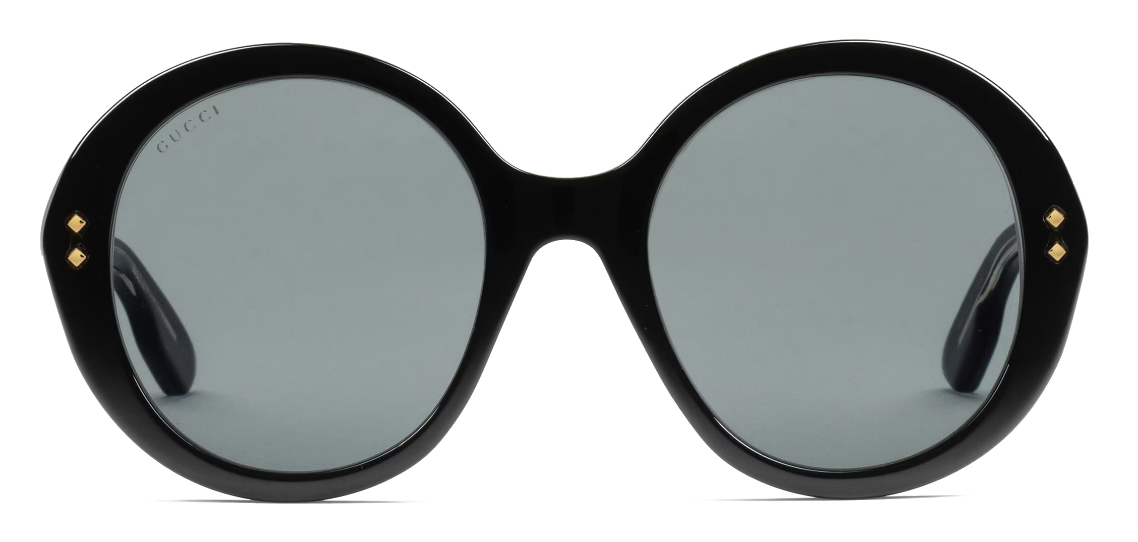 Gucci black 2024 round frame sunglasses