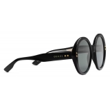 Gucci - Round Frame Sunglasses - Black - Gucci Eyewear