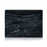 Ammoment - Caiman in Black Northern Light - Leather Credit Card Holder