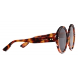 Gucci - Round Frame Sunglasses - Tortoiseshell - Gucci Eyewear