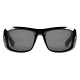 Gucci - Rectangular Frame Sunglasses - Black - Gucci Eyewear