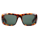 Gucci - Rectangular Frame Sunglasses - Tortoiseshell - Gucci Eyewear